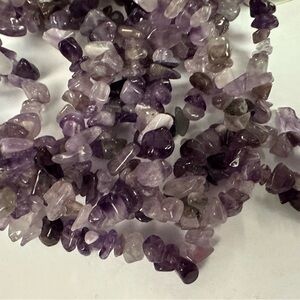 18” Strand Genuine Amethyst Chip Beads for Jewelry Making and Chakra Balancing